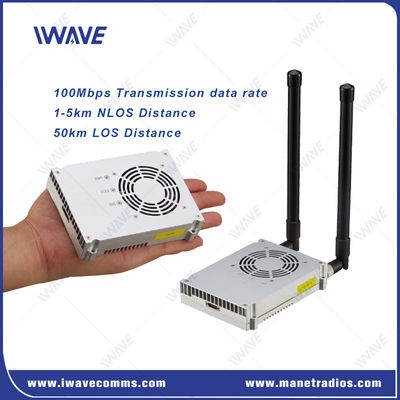 खरीदें 566-678Mhz 1420-1530Mhz मानव रहित प्रणाली IP MESH वीडियो संचरण 100Mbps ऑनलाइन निर्माण